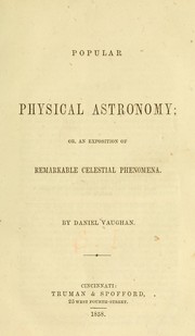 Cover of Popular physical astronomy by Daniel Vaughan