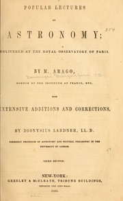 Cover of Popular lectures on astronomy by Dominique François Jean Arago