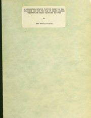 Front cover of A correlation between friction reduction and molecular size for the flow of dilute aqueous polyethylene-oxide solutions in pipes by John Wesley Kinnier
