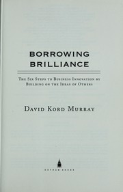 Cover of Borrowing brilliance by David Kord Murray