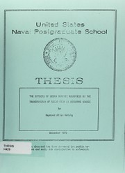 Front cover of The effects of ocean surface roughness on the transmission of sound from an airborne source by Raymond Allan Helbig