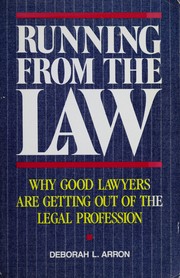 Cover of Running from the law by Deborah L. Arron
