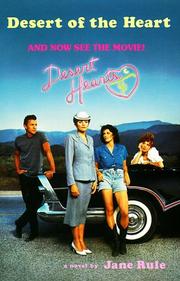 Front cover of The desert of the heart by Jane Rule