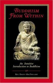 Cover of Buddhism from Within by Daizui Macphillamy
