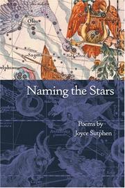 Cover of Naming the stars by Joyce Sutphen