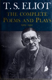 Front cover of The complete poems and plays, 1909-1950 by T. S. Eliot