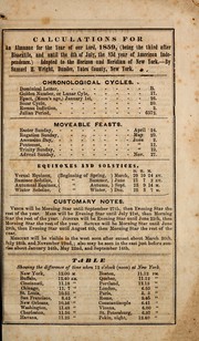 Front cover of Knickerbocker almanac, for the year of our Lord, 1859 by Samuel Hart Wright