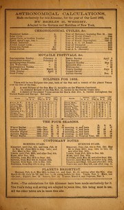 Front cover of Knickerbocker almanac, for the year of our Lord, 1882 by Berlin H. Wright