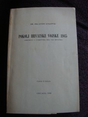 Front cover of 1945 Massacre of the Croatian Army by Unknown