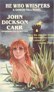 Cover of He who whispers by John Dickson Carr