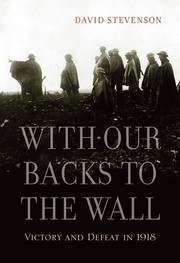 Cover of With Our Backs to the Wall by David Stevenson