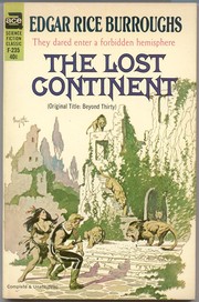 Cover of The Lost Continent by Edgar Rice Burroughs