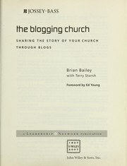 Cover of The blogging church by Brian Bailey