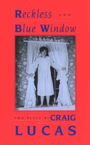 Cover of Reckless ; Blue window by Craig Lucas