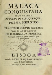 Cover of Malaca conquistada by Francisco de Sá de Meneses