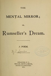 Cover of The mental mirror by J. Leander