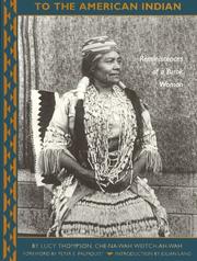 Front cover of To the American Indian by Lucy Thompson