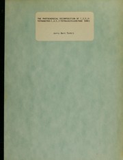 Front cover of The photochemical decomposition of 1, 3, 5, 7-tetranitro-1, 3, 5, 7-tetrazacyclooctane (HMX) by Jerry Bert Torbit
