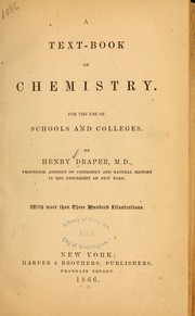 Front cover of A text-book on chemistry by Henry Draper