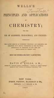 Front cover of Wells's Principles and applications of chemistry by David Ames Wells