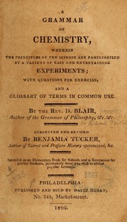 Front cover of A grammar of chemistry by Phillips, R. Sir