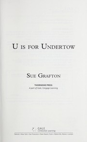 Cover of U is for Undertow (Kinsey Millhone, #21) by Sue Grafton