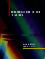 Front cover of Workbook to accompany Behavioral statistics in action by Mark W Vernoy