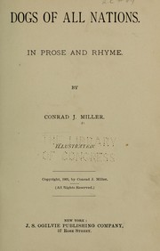 Front cover of Dogs of all nations by Conrad Jenness Miller