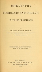 Front cover of Chemistry, inorganic and organic by Charles Loudon Bloxam