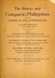 Front cover of The history and conquest of the Philippines and our other island possessions by Alden March