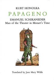 Cover of Papageno by Kurt Honolka