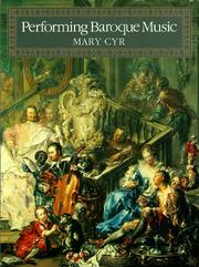 Cover of Performing baroque music by Mary Cyr