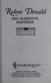 Front cover of His Majesty's Mistress by Robyn Donald