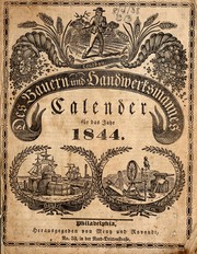 Cover of Neuer Calender für Bauern und Handwerker auf das Jahr unsers Herrn 1844 by Charles F. Egelmann