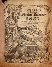 Front cover of Swayne's Vereinigter Staaten Kalender, 1857 by H. Swayne & Son (Firm)