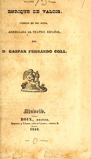 Front cover of Enrique de Valois by Gaspar Fernando Coll