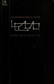 Cover of Conversations with Igor Stravinsky by Igor Stravinsky