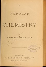 Front cover of A popular chemistry by Joel Dorman Steele