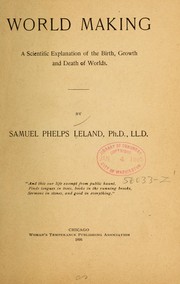Cover of World making by Samuel Phelps Leland