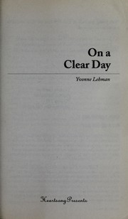 Cover of On a clear day by Yvonne Lehman