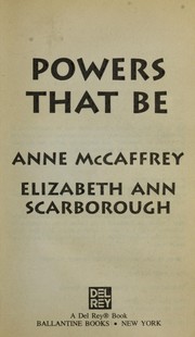 Cover of Powers That Be by Anne McCaffrey