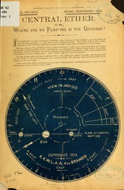 Front cover of Central ether by K. K. W. L. A. A.] [from old catalog Von Brandis
