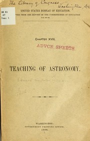 Front cover of The teaching of astronomy in the primary and secondary schools and in the university by Edward Singleton Holden