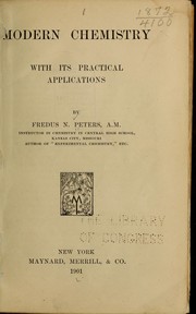 Cover of Modern chemistry by Fredus Nelson Peters