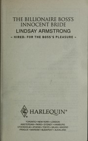 Front cover of THE BILLIONAIRE BOSS' INNOCENT BRIDE by Lindsay Armstrong