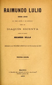 Front cover of Raimundo Lulio by Ricardo Villa