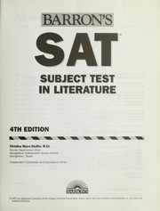 Cover of SAT subject test in literature by Christina Myers-Shaffer