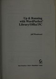 Front cover of Up & running with WordPerfect Library/Office PC by Jeff Woodward