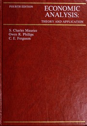 Cover of Economic analysis by S. Charles Maurice
