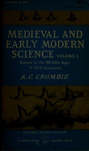 Cover of Augustine to Galileo by A. C. Crombie